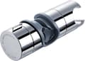 Justerbar håndbruserholder, bruserholder til glidestang 16-19 mm udvendig diameter i forkromet ABS-plast (grå)