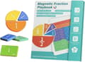 Miniatyrbild 1 av 5: Magnetic Fraction Learning Book - Interactive Math Game Set for Kids | Foldable Teaching Board with Color Segment Pieces, Hands-on Visual Education