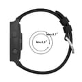Miniatyrbillede 5 af 5: Urrem silikone Garmin Forerunner 265S Sort Garmin Forerunner 265S 18 mm Sort