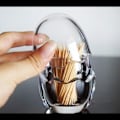 Miniatyrbild 2 av 5: 2025 Lämplig Akryl Tandpetarhållare Kristall Tandpetardispenser Hink Plast Tandpetarbox Äggform