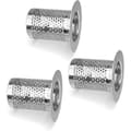 Miniatyrbillede 1 af 4: Brusehårfilter, 3 stk. badeværelsesvaskfilter i rustfrit stål, 5,5 x 5 cm vaskpropfilter til balkon, filter d...