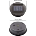 Miniatyrbild 2 av 5: 4-pack solcellsersättningslampor med LED-lampor, solcellslampor för takersättning, LED-solpanelsskydd
