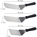 Miniatyrbild 2 av 5: Stekspade i rostfritt stål, skalad pizzaspatel, grillspatel, köksredskap