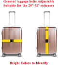 Miniatyrbild 3 av 5: 2-pack Adjustable Straps with Quick Release Buckle for Suitcases, Bright Colors, Yellow