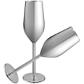 Miniatyrbild 1 av 5: 2 set med champagneflöjter i rostfritt stål, 201 ml silver