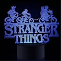 Miniatyrbild 1 av 3: Stranger Things 3d LED-lampa 7 färger skiftande nattljus dekor present