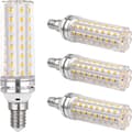 E14 16W LED Bulb, 220-240V, 1200LM Cool White 6000K, Non-dimmable, Equivalent to 100W Incandescent Bulb, 4-pack