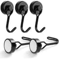 Magnetic Hooks, 5-pack, Strong Magnetic Hooks 30 kg, Neodymium Magnetic Hooks for Refrigerator