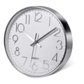Premium Silver Wall Clock, Wall Decoration, Modern Silent Wall Clock for Home Office Kitchen (25cm)