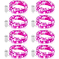 Miniatyrbild 1 av 5: 8-pack Fe-ljus 7,2 fot 20 LED-lampor Batteridrivna ljusslingor Mini LED-ljusslingor Twinkle