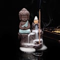 Miniatyrbild 3 av 5: Handgjord rökelsebrännare för hem, kontor, sovrum, yoga - Buddha-staty (ljusblå)