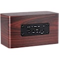 Miniatyrbild 1 av 3: Trådlös Bluetooth-högtalare i trä, W5 röd träkorn Bluetooth-högtalare Bluetooth 4.2 10W dubbla högtalare