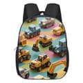 Excavator School Bag for Children, Preschool Backpack, Cute Cartoon Multifunctional Large Capacity Student Backpack E008