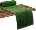 Artificial Grass Table Runner, 36 cm x 122 cm Artificial Grass Tablecloth Easter Fake Grass Table Mat