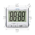 Miniatyrbild 2 av 5: Digital Kök Timer med Stor Display Skärm, Hög Ljudande Alarm Klocka Nedräkning