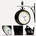 Miniatyrbild 5 av 5: 2025 Ny väggklocka smidesjärn trädgårdsklocka stationsklocka 2-sidig handgjord Grand Central Terminal New Yo