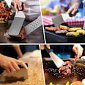 Miniatyrbild 3 av 5: Stekspade i rostfritt stål, skalad pizzaspatel, grillspatel, köksredskap
