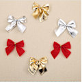 Miniatyrbild 2 av 5: Julrosett, Guld Julrosett Bandrosett För Julgran Festdekorationer Julkrans Girlang Prydnader 7cm X 6cm 72st
