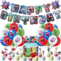 Marvel Friends Birthday Party Decorations Spider-Man Drawstring Cake Insert Balloon Pack Party Supplies