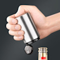 Miniatyrbild 3 av 5: Automatisk flasköppnare magnetisk tryck-drag öl flasköppnare rostfritt stål för BBQ bar fest kök