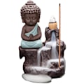 Miniatyrbild 1 av 5: Handgjord rökelsebrännare för hem, kontor, sovrum, yoga - Buddha-staty (ljusblå)