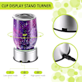 Miniatyrbild 3 av 5: 2025 Ny Jetec Kopp Displayställ Vridare Roterande Kristall Display Bas Ställ 360 Graders Tumblers Kopp Display