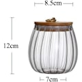 Miniatyrbild 2 av 5: 2025 Ny Glasburk för Matförvaring 750ml/25oz Klar Glasburk med Lufttätt Akaciaträlock Kök Matförvaring