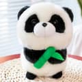 Plys Panda Bjørn med Bambuslegetøj Blød Fødselsdagsgave