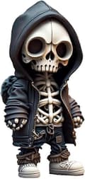 Skelettfigurer, Skallstaty Halloween Dekorationspresenter