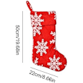 Miniatyrbild 5 av 5: Snöstrumpor Röda Julstrumpor Stora Julstrumpor Juldekoration Julstrumpa
