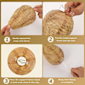Pikkukuva 3 / 4: 4 kpl suurta kokoa Anti Wasp Paper Decoy Wasps Nest Humane Pest Control Simulated Deterrent Nests -GSL
