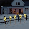 Miniatyrbild 1 av 5: Juldekorationer 5-pack Solcellslampor Utomhus Julträdgårdsskylt Julmönster Solcellslampa a