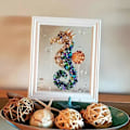 Miniatyrbild 1 av 5: Havsglaskonstset, Havsglaskonstset för Vuxna, Harts Havsglaskonstset, DIY Harts Strandkonstset, Havsglaskonst Foto Ram Present i