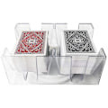Miniatyrbilde 4 av 4: 2/6 Deck Spillkortholder Stativ Revolverende Roterende Canasta Spillkortbrett a