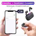 Miniatyrbild 5 av 5: 4D Ljudeffekt ANC -23db Touch-kontroll Trådlösa Bluetooth Hörlurar TWS-Hörlurar In-Ear Hörlurar black