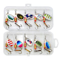 Miniatyrbilde 1 av 5: 10 stk Fiske-skjeer Agner & Lokkemiddel Holdbare Hardmetall Spinner Agner for Ferskvann & Saltvann 6