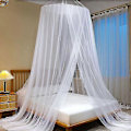 Miniatyrbillede 2 af 5: Luksus Myggenet Himmel Seng, Ultra Stor: Til Enkelt Til King Size Seng, Hurtig Nem Installation, Fineste Huller: Mesh 380, Gardin Netting -DGJR blue