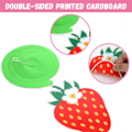 Miniatyrbilde 5 av 5: 32 stk Jordbær Festdekorasjoner, Jordbær Hengende Spiral Bær Første Bursdag Banner, Jordbær Folie Spiraler Tak for Babyshower 2 set
