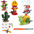 Miniatyrbild 2 av 4: Vattenspridare för barn utomhusleksaker, 2 i 1 snigel sommar baseball utomhus småbarnsaktiviteter gårdsspel fästs på trädgårdsslang för barn Backyar cactus