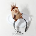 Miniatyrbild 1 av 4: Björnhårband Plush Leksak Huvudband Hårclips Hög Huvud Topp Hårclips Flye2527 a