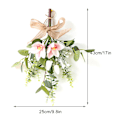 Miniatyrbillede 2 af 4: 100% Ny, Kunstig Blomst Bouquet Grene Faux Ficus Twig Hjem Kontor Butik Fest Dekoration white yellow