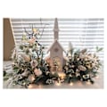 Miniatyrbilde 1 av 5: Bjørkekongle Senterpynt Julebord Dekorasjon Vinter Hjemmedekor