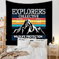 Pikkukuva 3 / 4: Amerikkalainen Aakkosten Tapetti Vuodepeite Piknik-Peite Seinäkoriste Ranta-Peite Pöytäliina 11 150x200 slim