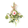 Miniatyrbillede 1 af 4: 100% Ny, Kunstig Blomst Bouquet Grene Faux Ficus Twig Hjem Kontor Butik Fest Dekoration light pink