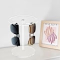 Miniatyrbillede 5 af 5: 1/2 stk Solbriller Holder Stativ, Solbrille Opbevaring Stativ 360 Grader Roterende Briller Display Akryl Solbriller Holder Organizer transparemt