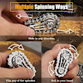 Miniatyrbillede 4 af 5: Cool Sprockets Fidget Kæde, Saml Fidget Spinner Ring Legetøj til Børn og Voksne, Metal Fidget Sensory Cykelkæde Gear Cube, EDC Nyhed Stressaflastning
