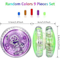 Miniatyrbilde 2 av 3: 9 stk LED-lys Yoyo Responsive Ball Bearing Yoyo Plast Responsive -GSL