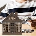 Miniatyrbillede 5 af 5: Træ Sparegris med Tæller, Retro Pengeboks til Opsparing, Pengeboks til Opsparing 2000 euro - brown