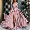 Miniatyrbilde 2 av 3: Kjoler til kvinner fest bryllupsgjest elegant vår sommer blonder paljetter swing sexy skinny smoking slim aften maxi kjole ZD s