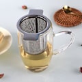 Miniatyrbillede 3 af 5: Rustfrit Stål Te-Infuser Metal Kop Si Strainer Løse Blade Filter without lid